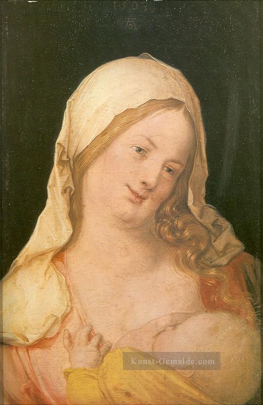 Jungfrau Suckling das Kind Albrecht Dürer Ölgemälde